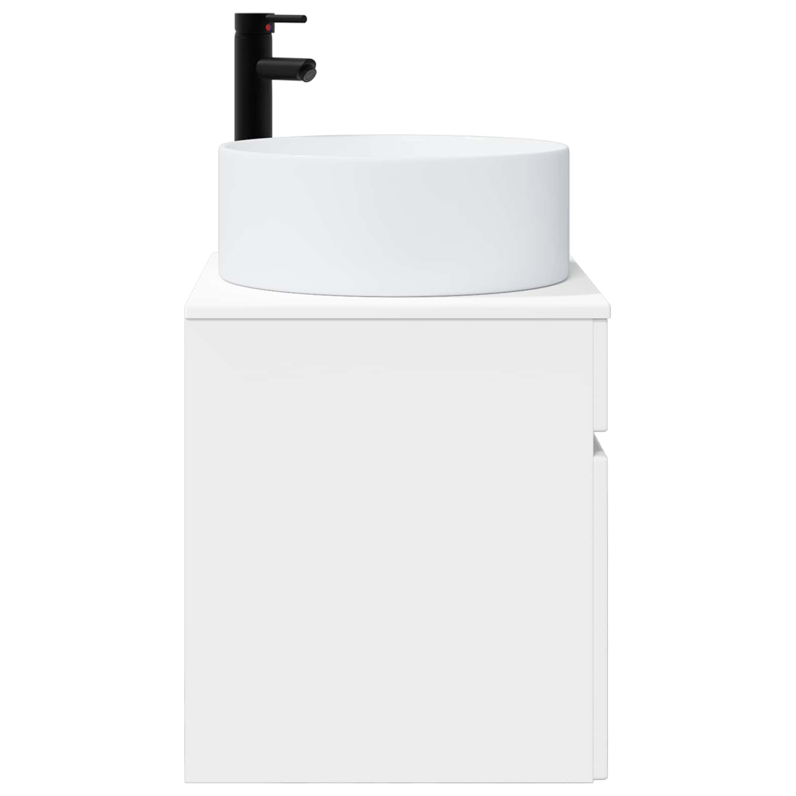 Vanidade de pia de parede branco 49 x 44,5 x 65,5 cm