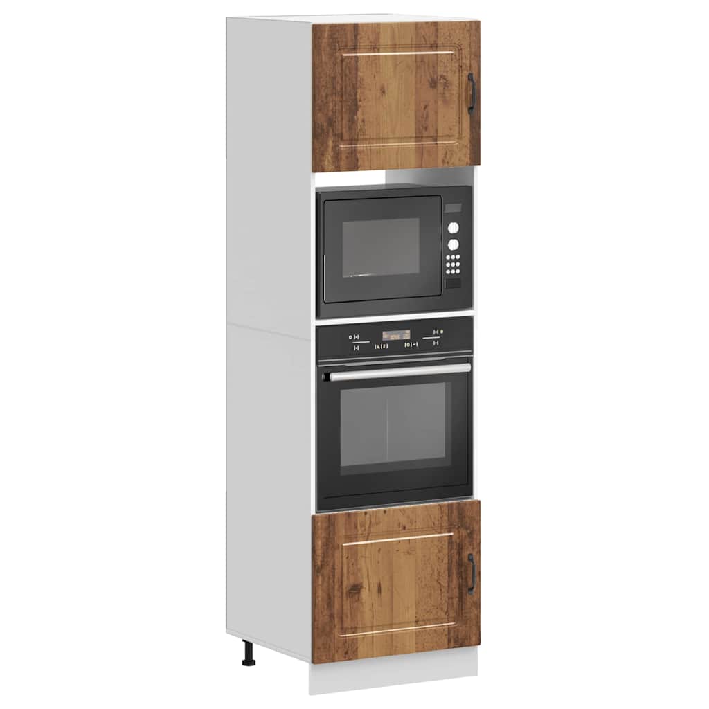 Armários forno 2 pcs kalmar derivados de madeira madeira velha