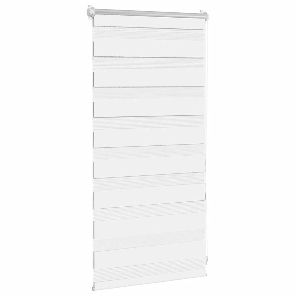 Cortina zebra 40,9x100 cm, largura do tecido 36,7 cm, branca