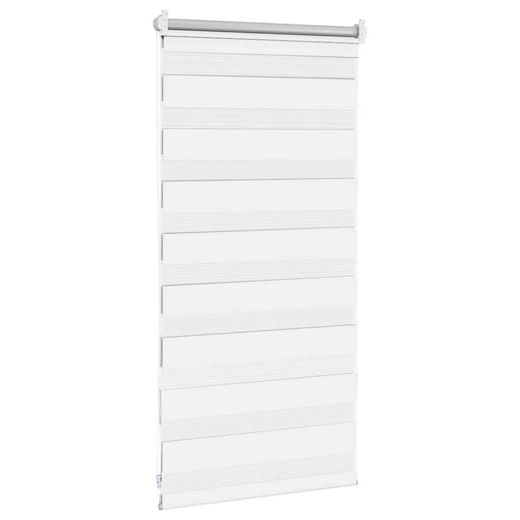 Cortina zebra 40,9x100 cm, largura do tecido 36,7 cm, branca