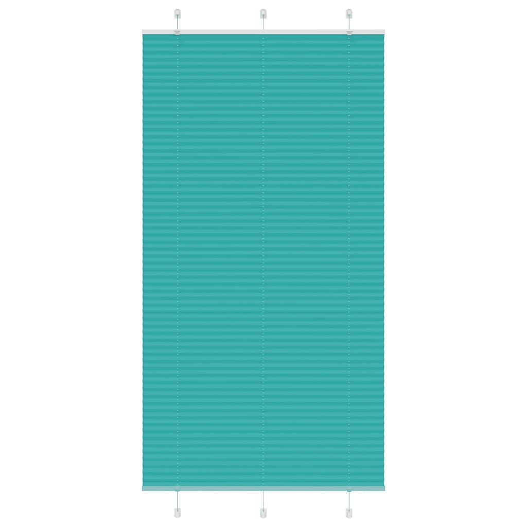 Gasolina verde plissada cega 110x200 cm largura tecido 109,4cm