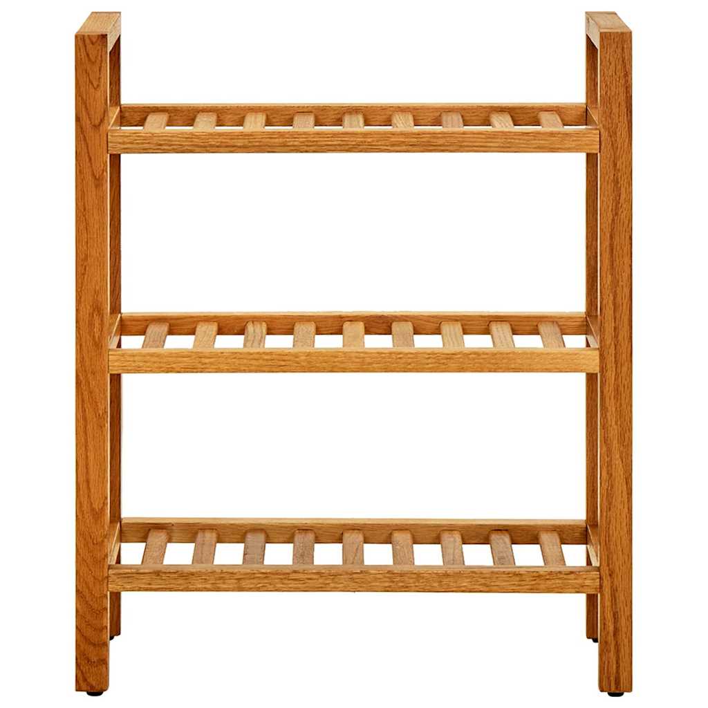 Sapateira c/ 3 prateleiras 50x27x60 cm madeira carvalho maciça