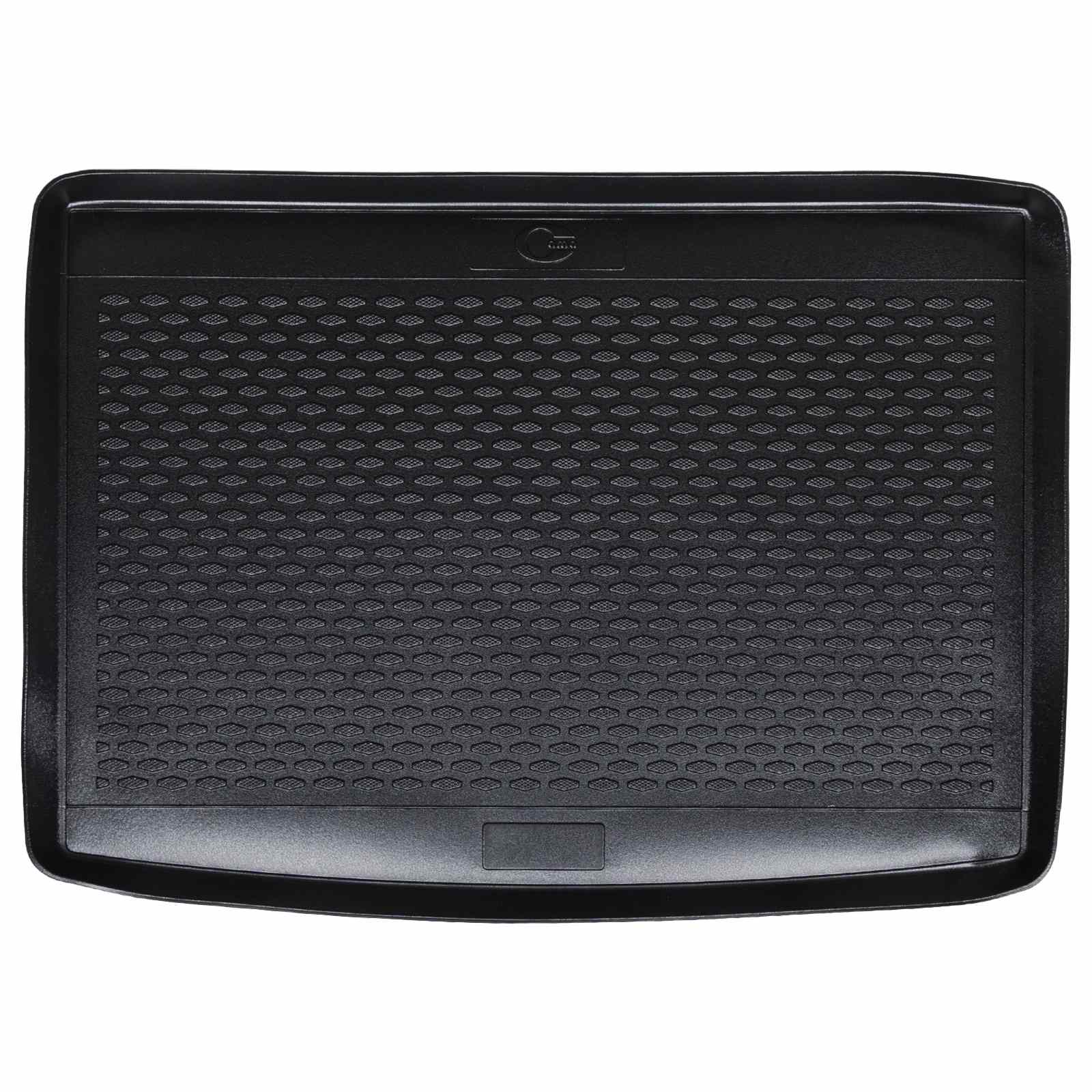Tapete de porta-malas preto borracha