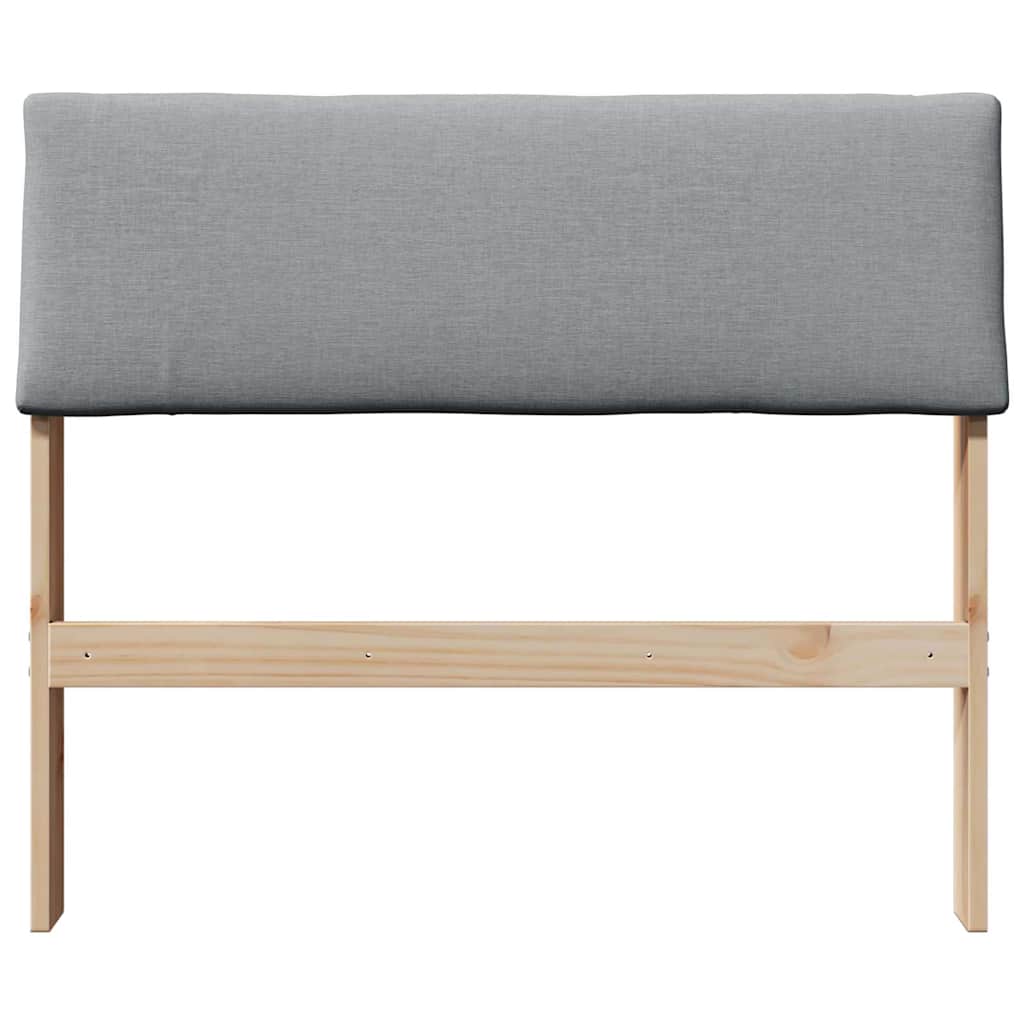 Cabeceira estofada cinzento-claro 100 cm