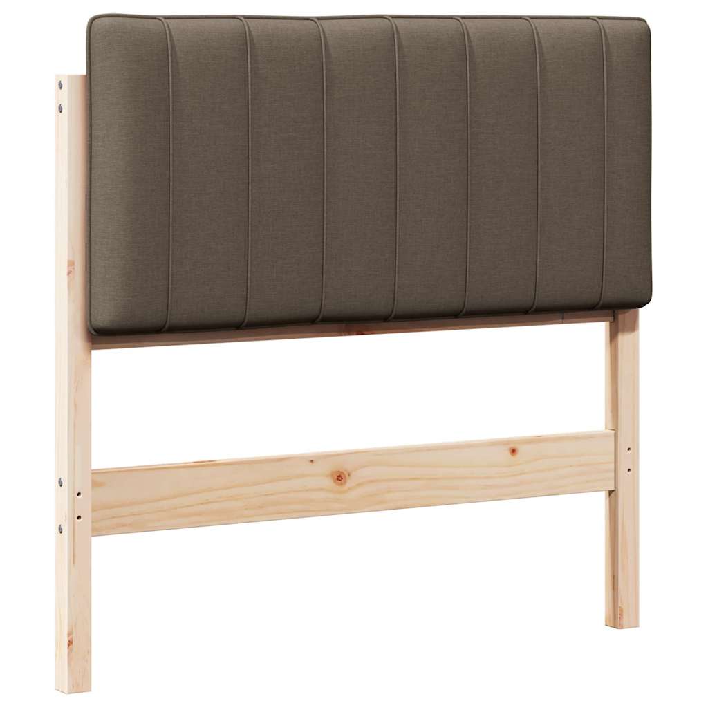 Cabeceira estofada com cabeceira marrom e taupe 90 cm