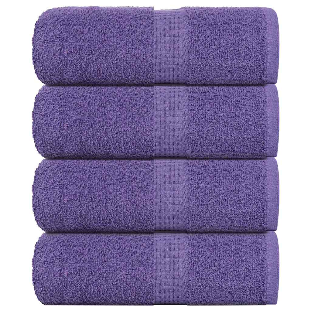 Toalhas de rosto frogn 4 peças roxo 30x30 cm 360 g/m²