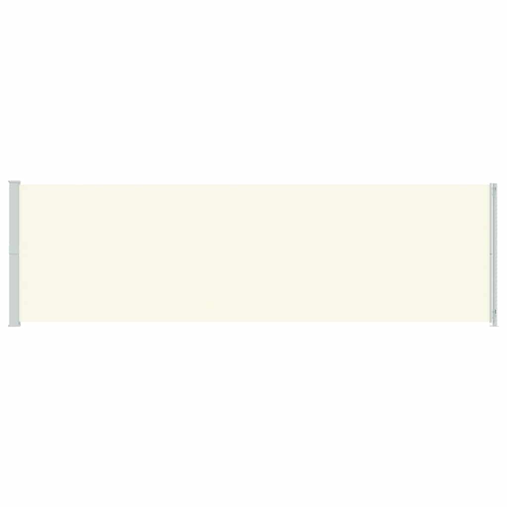 Toldo lateral retrátil de pátio 180x600 cm cor creme