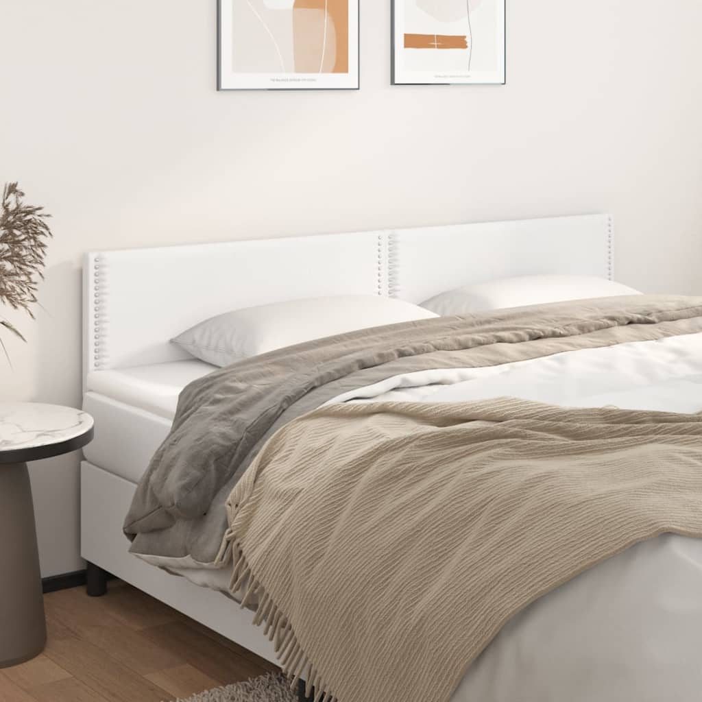 Cabeceiras branco 200x5x78/88 cm couro artificial