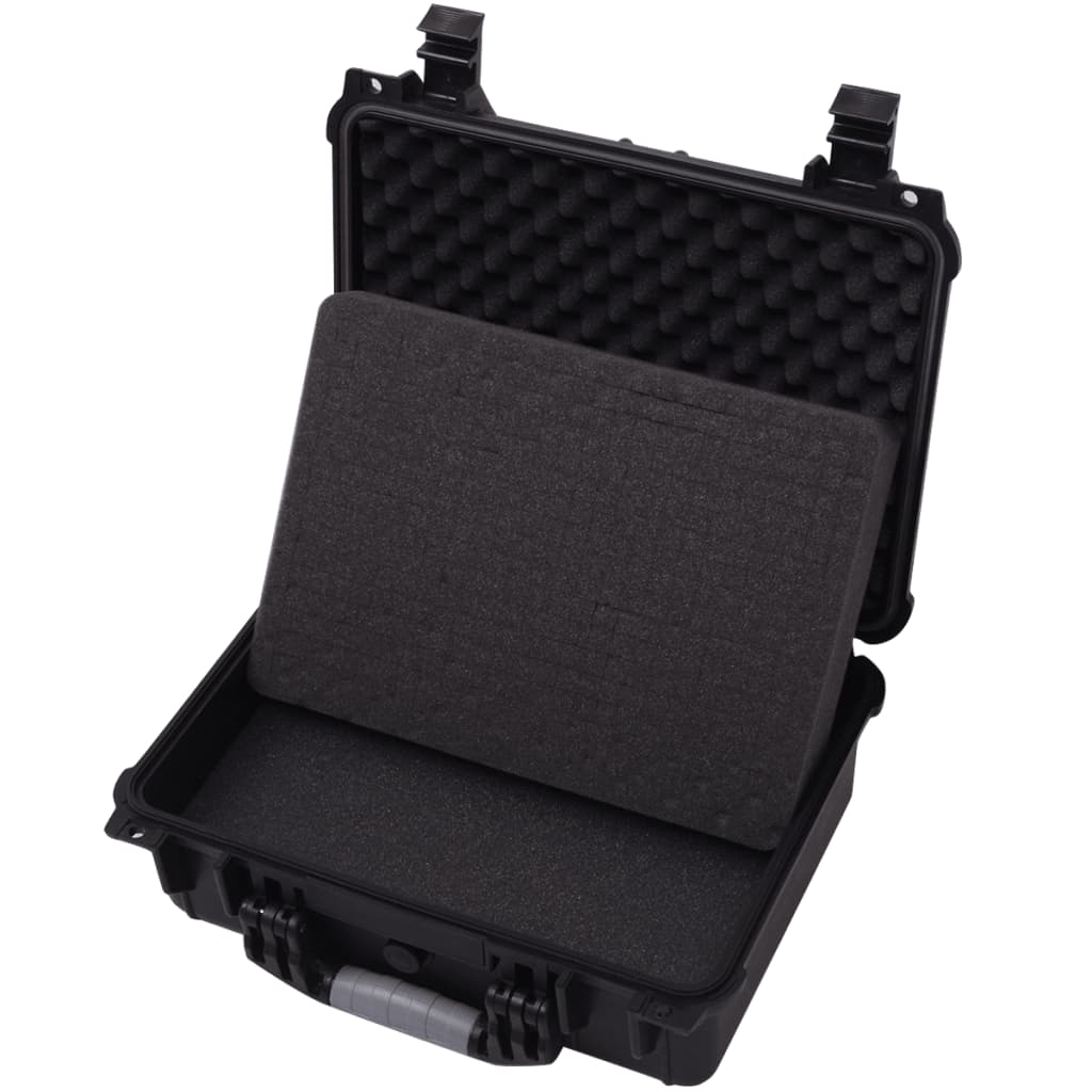 Caixa de equipamento protetora 40,6x33x17,4 cm preto