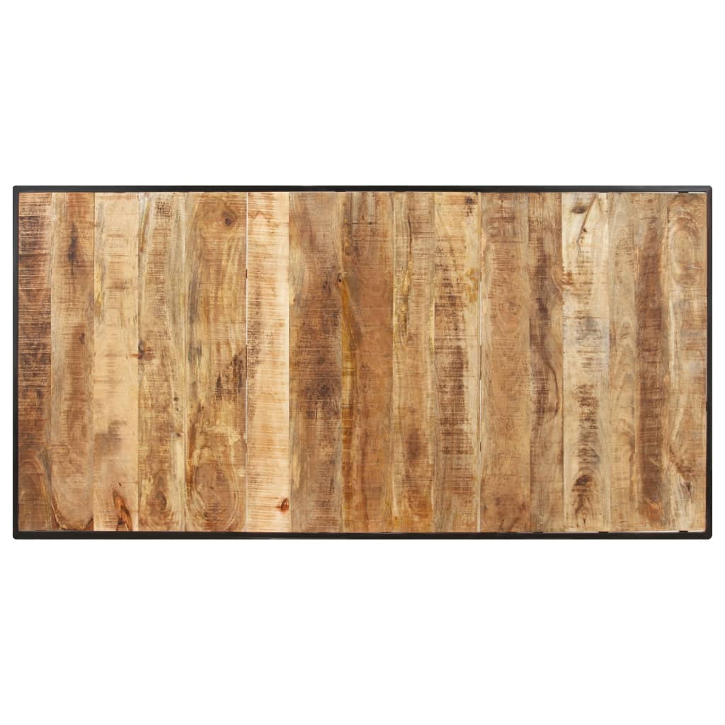 Mesa de jantar 180 cm madeira de mangueira áspera