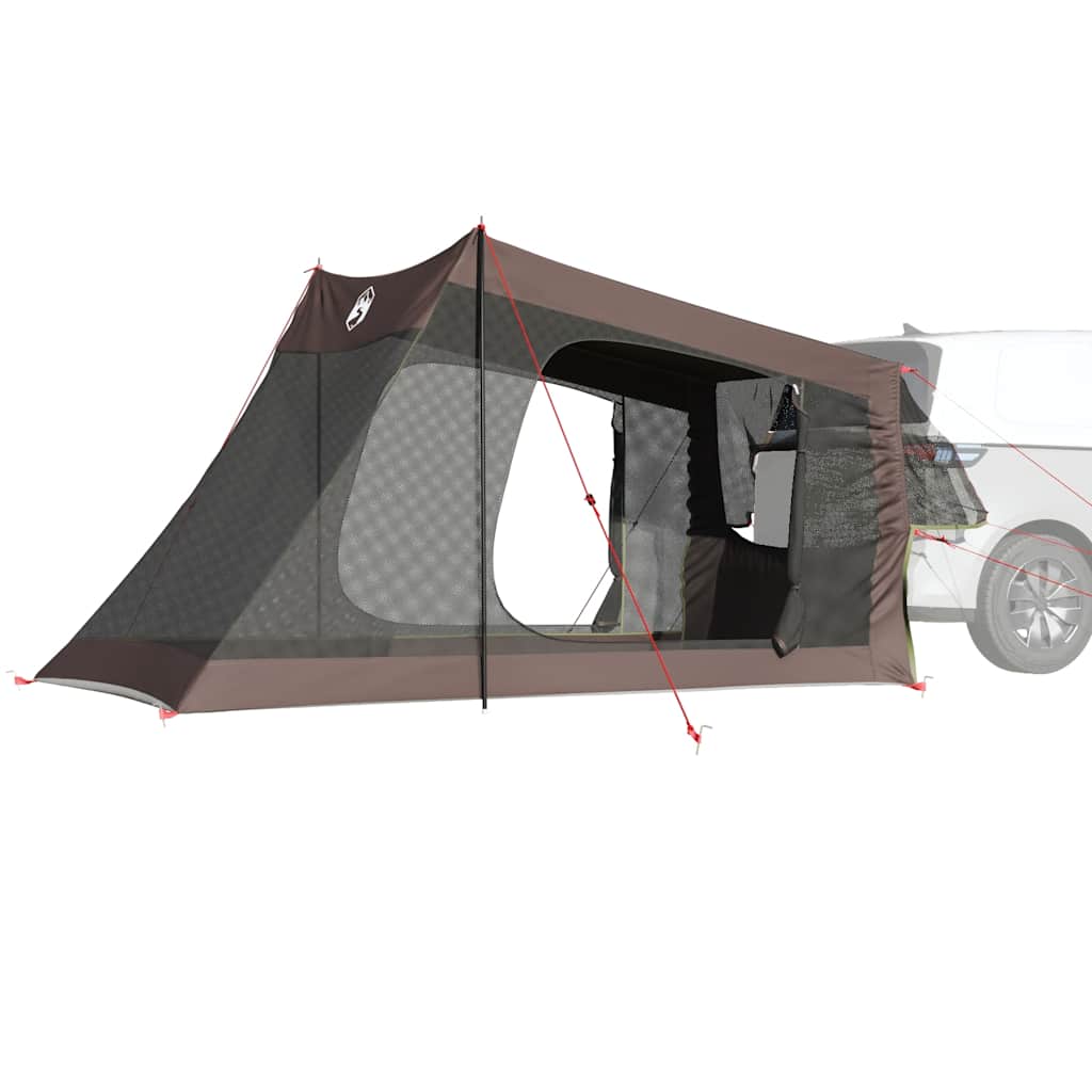 Tenda de carro para 2 pessoas impermeável castanho