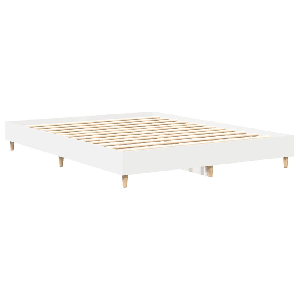 Estrutura de cama sem colchão 140x200 cm branco