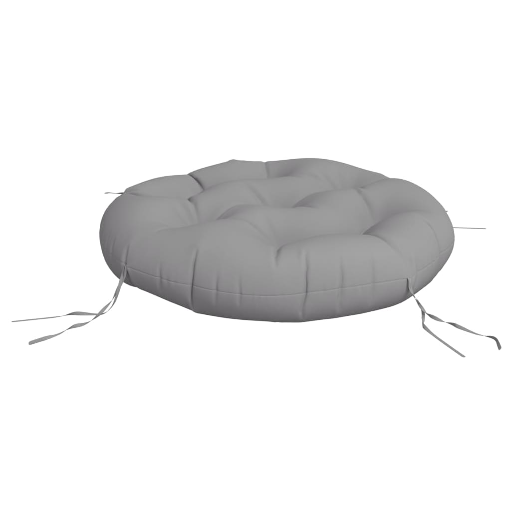 Almofadão redondo ø 60 x11 cm tecido oxford cinzento
