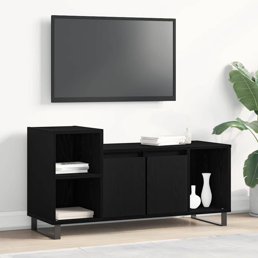 Conjunto de móvel de TV 100 x 35 x 55 cm carvalho preto