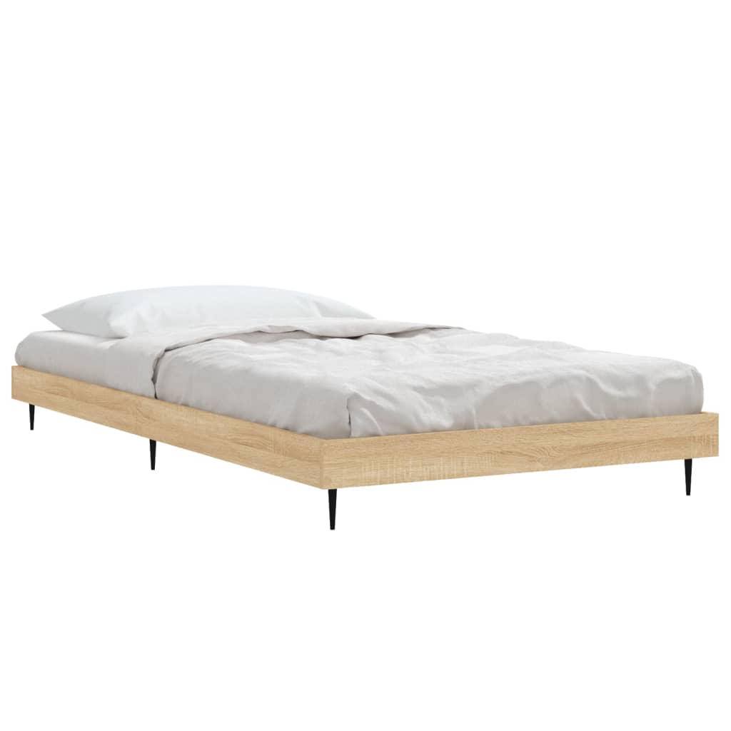 Estrutura cama s/ colchão derivados de madeira carvalho sonoma