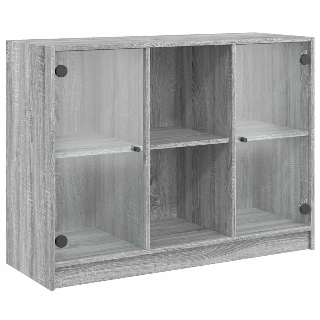 Aparador 102x37x75,5 cm derivados de madeira cinzento sonoma