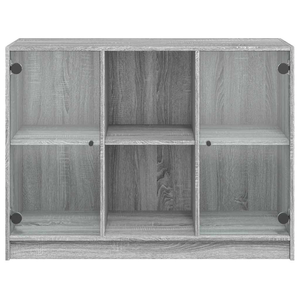 Aparador 102x37x75,5 cm derivados de madeira cinzento sonoma