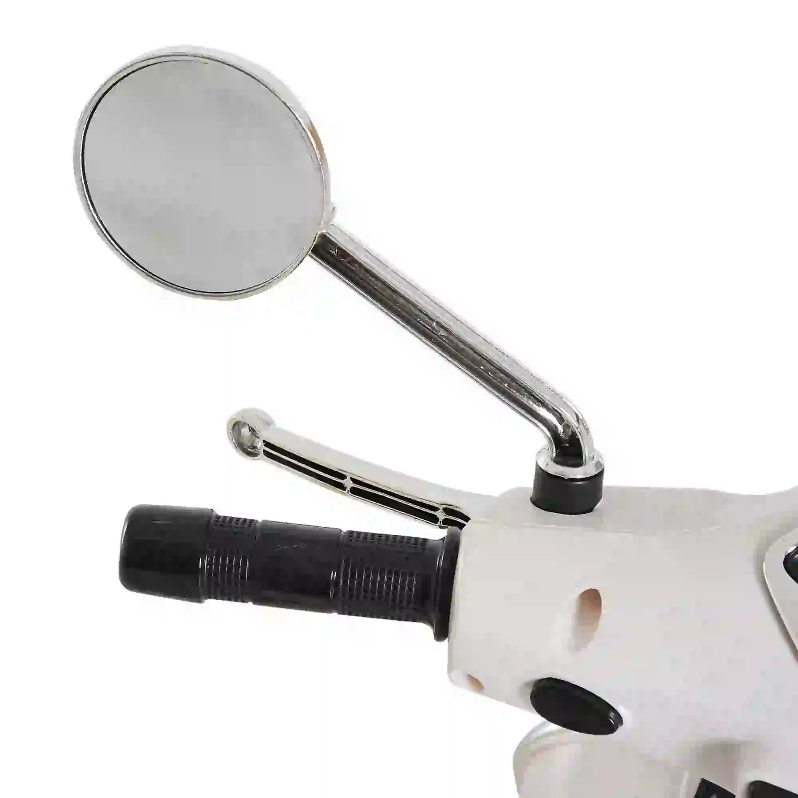 Mota elétrica para crianças com licença vespa com música velocidade 2-3 km/h e buzina 102x50,5x75,5 cm branco