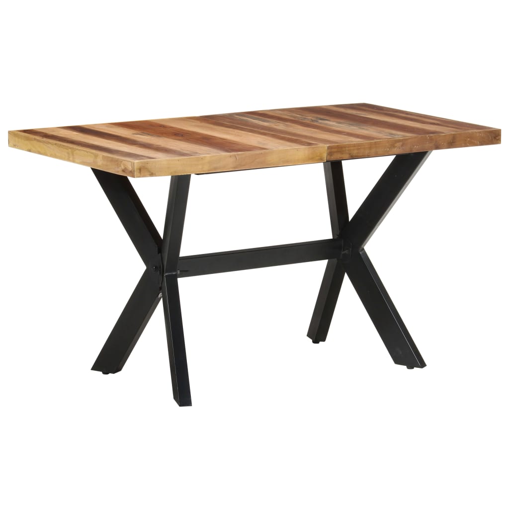 Mesa jantar 140x70x75 cm madeira maciça c/ acabamento a mel