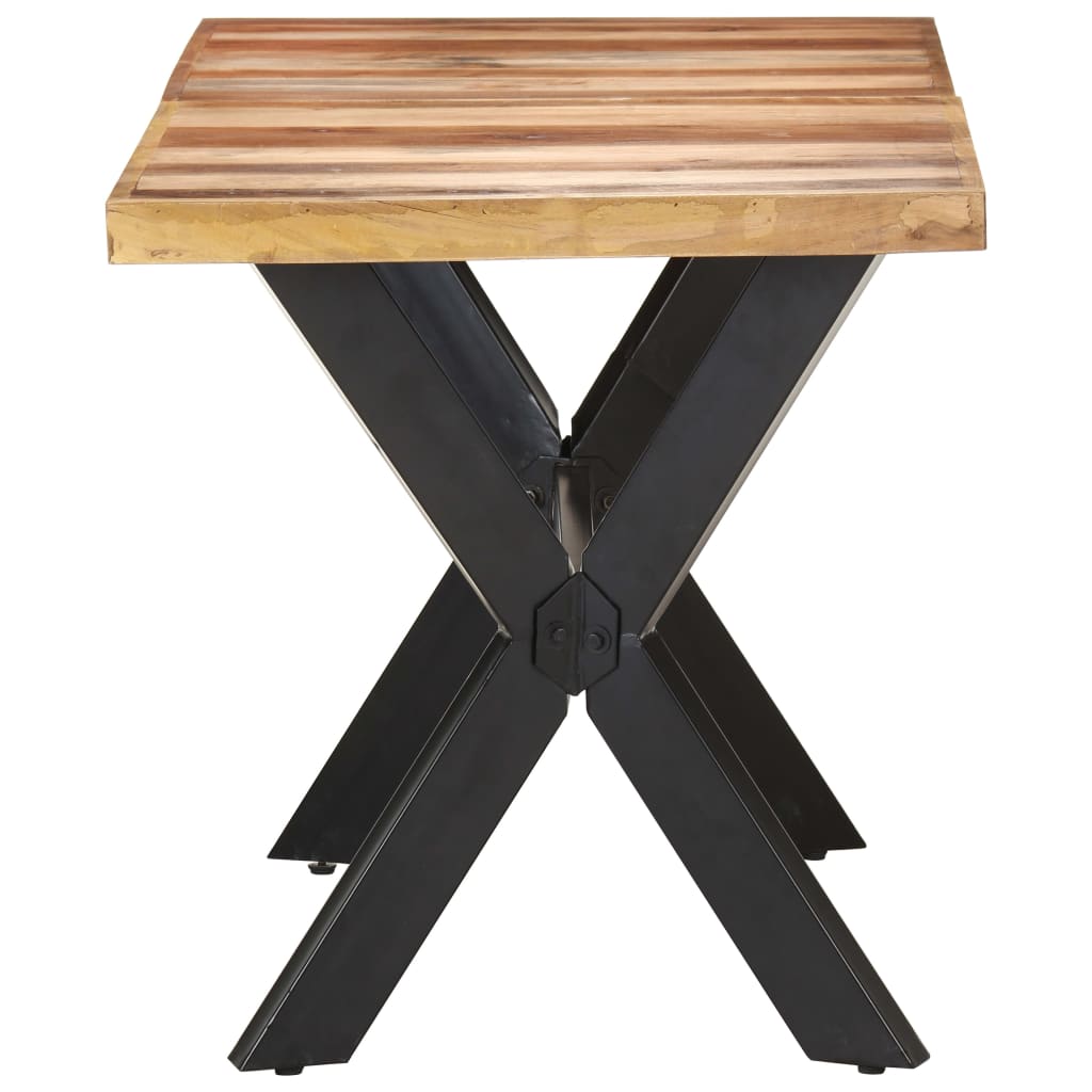 Mesa jantar 140x70x75 cm madeira maciça c/ acabamento a mel