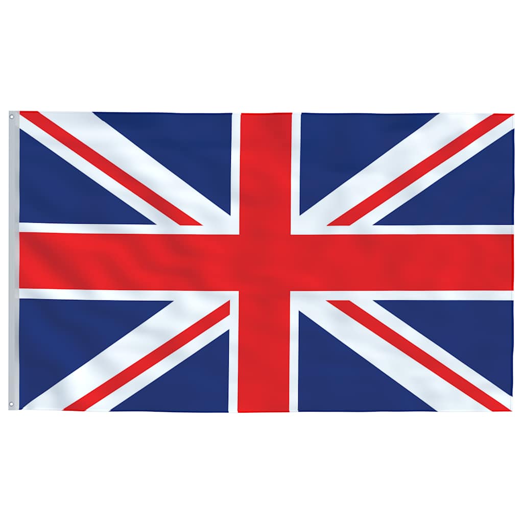 Bandeira do reino unido e mastro 6,08 m alumínio