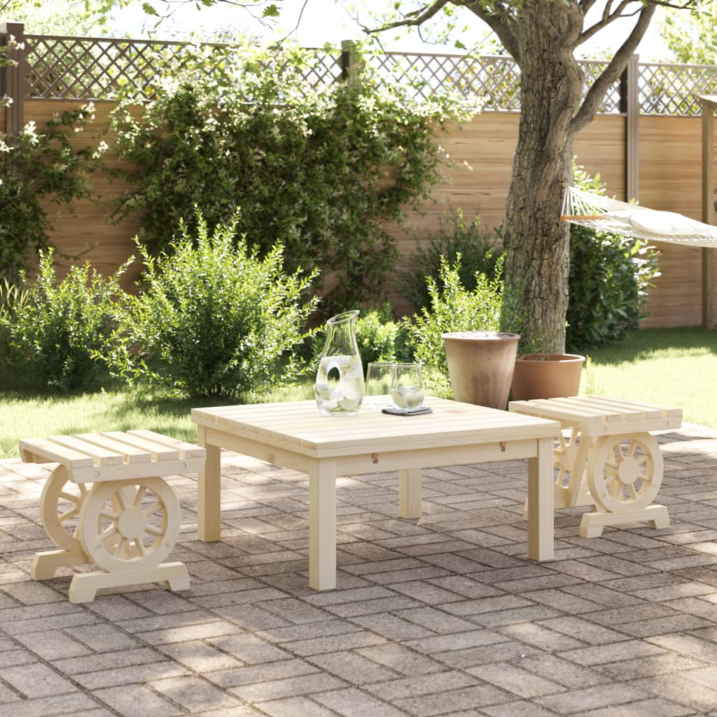 Apoios de pés para jardim 2 pcs madeira de abeto maciça