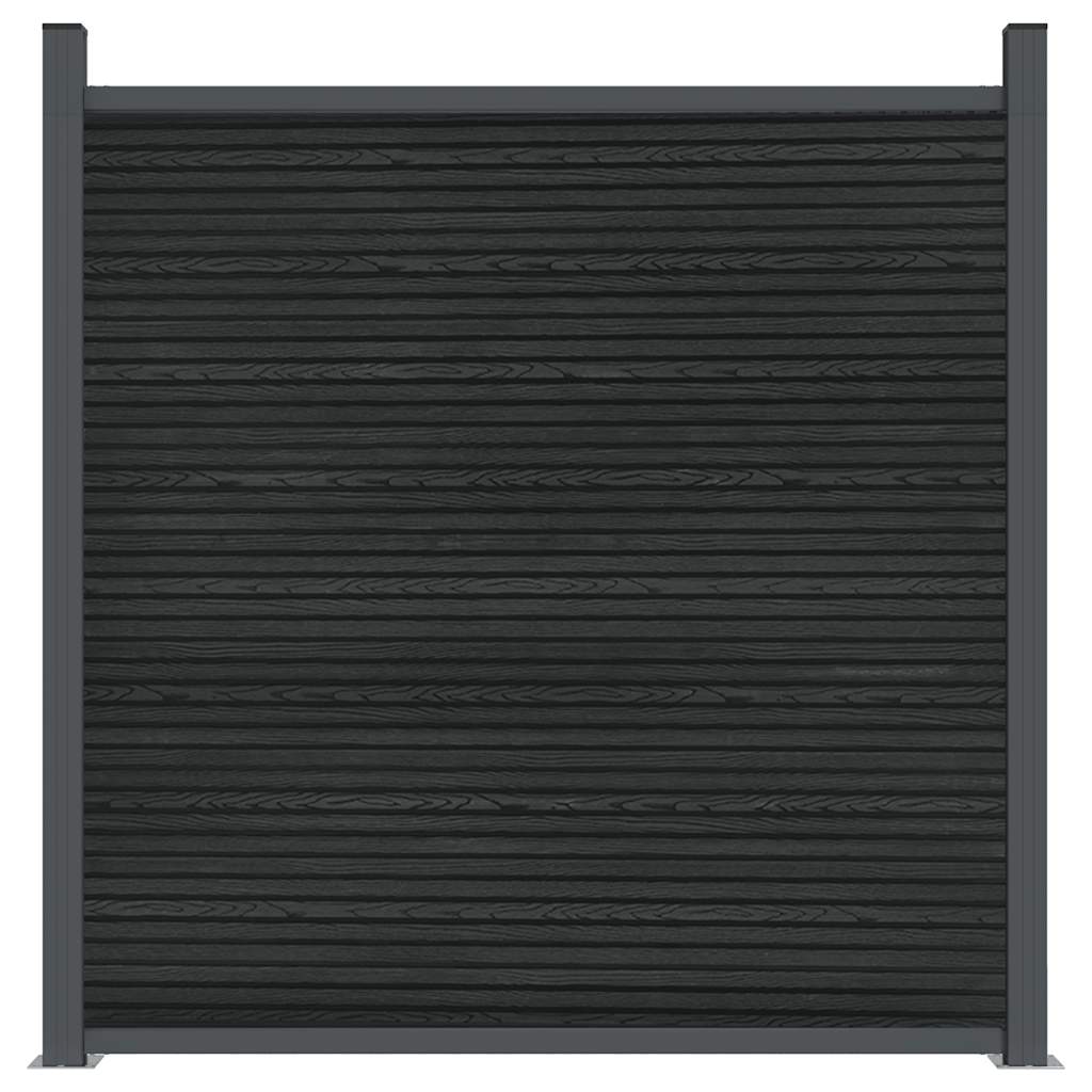 Painel de vedação 1737x186 cm wpc cinzento