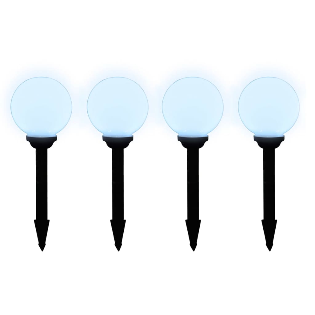 Candeeiros de exterior 8 pcs LED 15 cm com estacas de enterrar