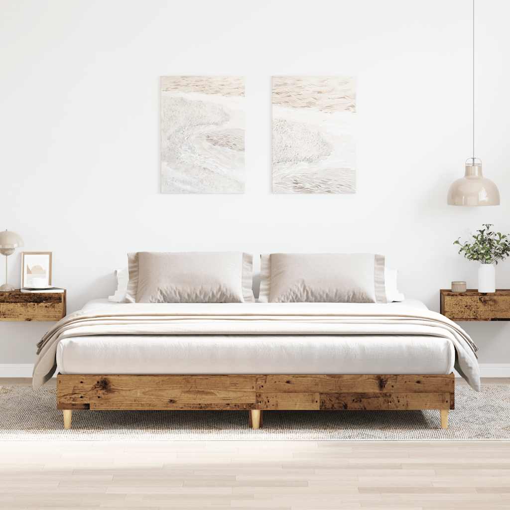 Estrutura de cama sem colchão 160x200cm derivados de madeira