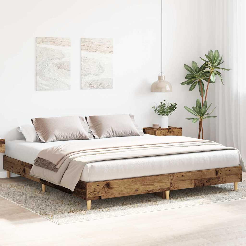 Estrutura de cama sem colchão 160x200cm derivados de madeira