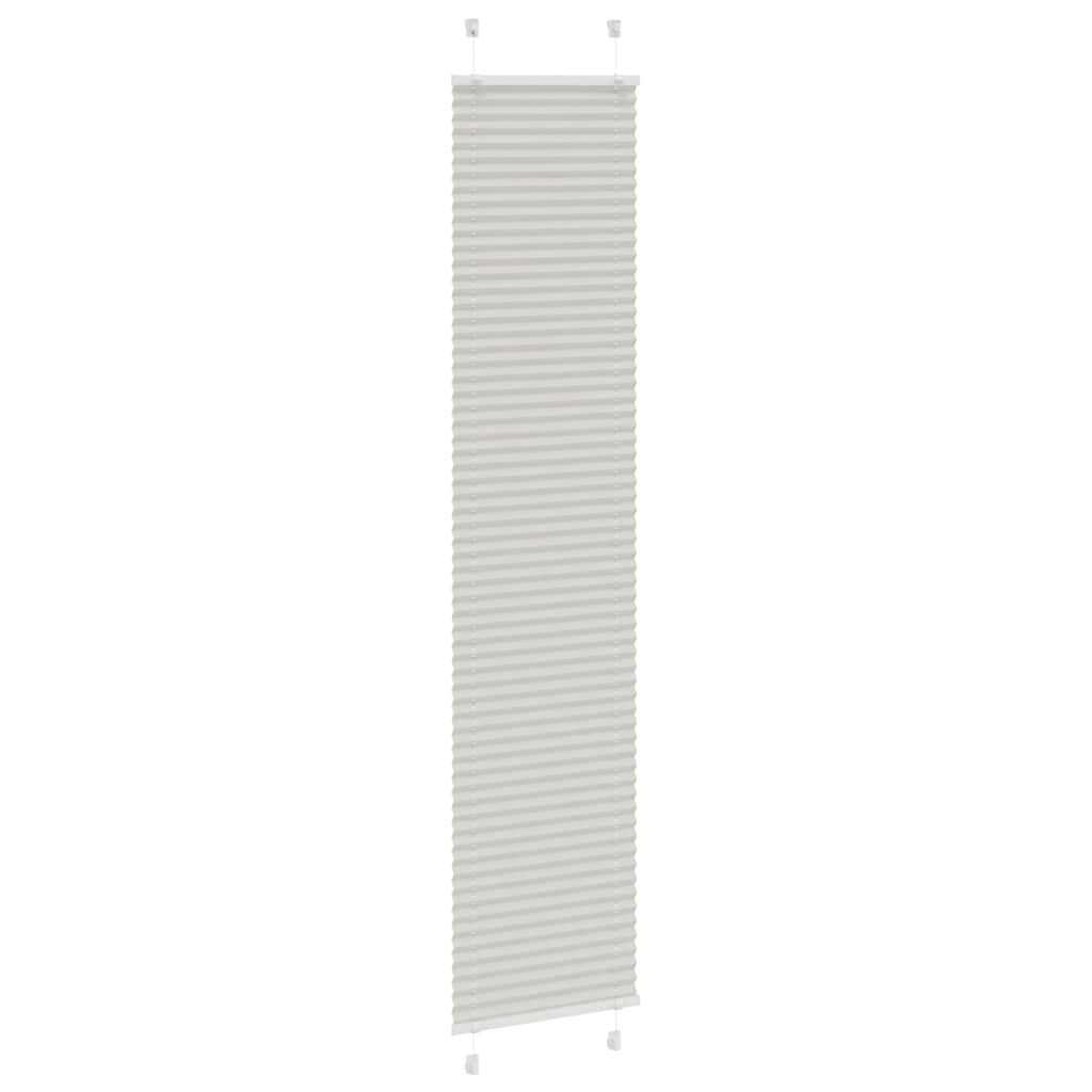 Cinzento luz plissada cega 40x200 cm largura tecido 39,4 cm