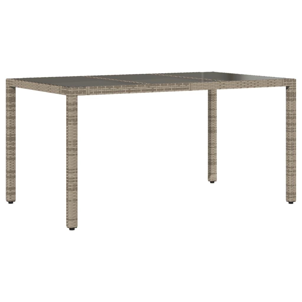5 Pcs conjunto de jantar p/ jardim c/ almofadões vime PE cinza