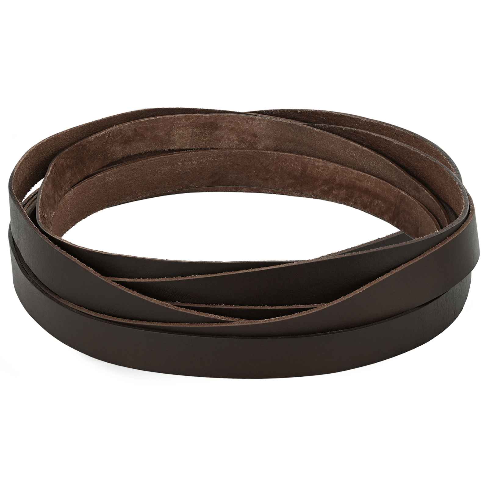 Pulseira de couro marrom escuro 1000 x 2 cm couro