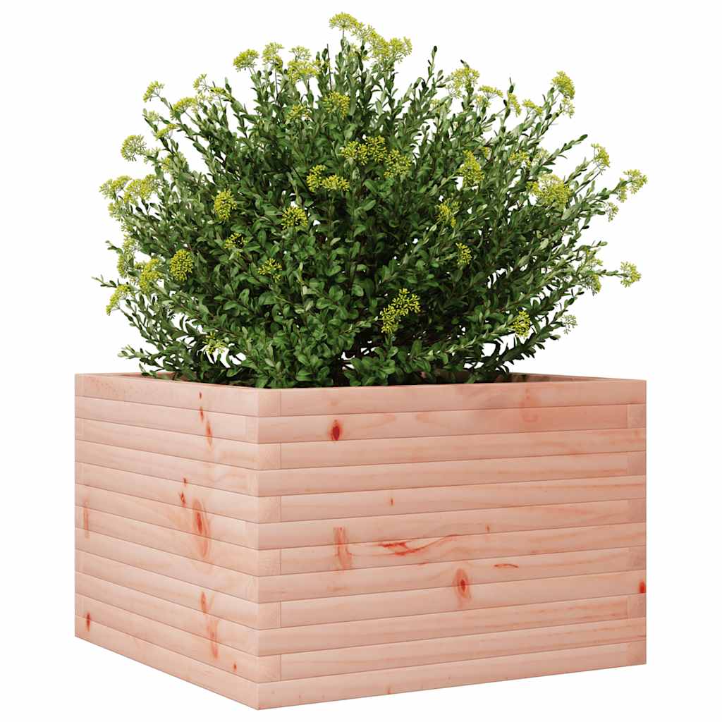 Vaso/floreira de jardim 70x70x45,5 cm madeira de douglas maciça