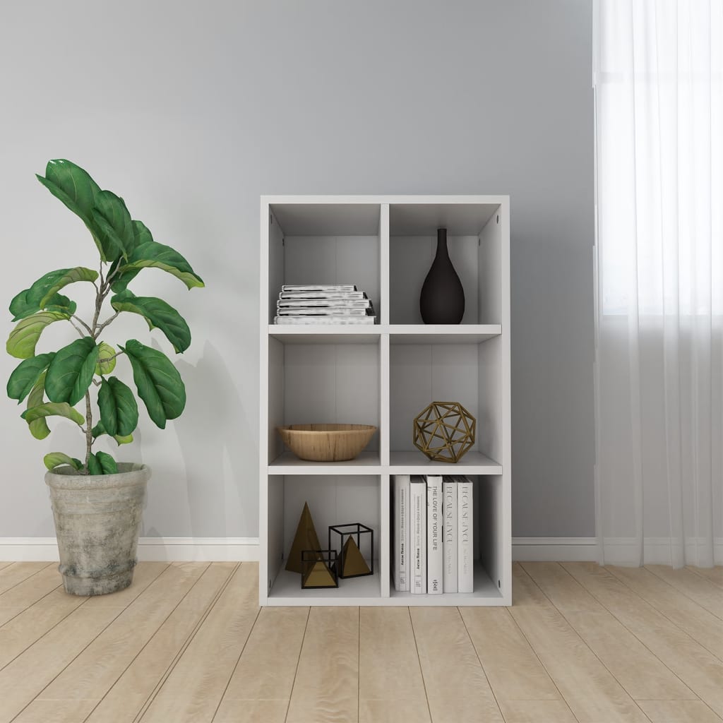 Estante/aparador 66x30x98 cm contraplacado branco