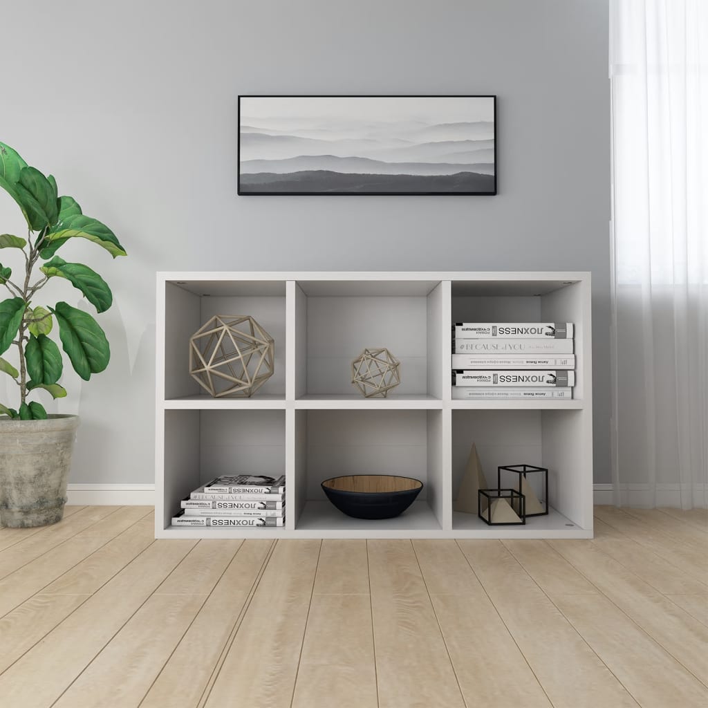 Estante/aparador 66x30x98 cm contraplacado branco