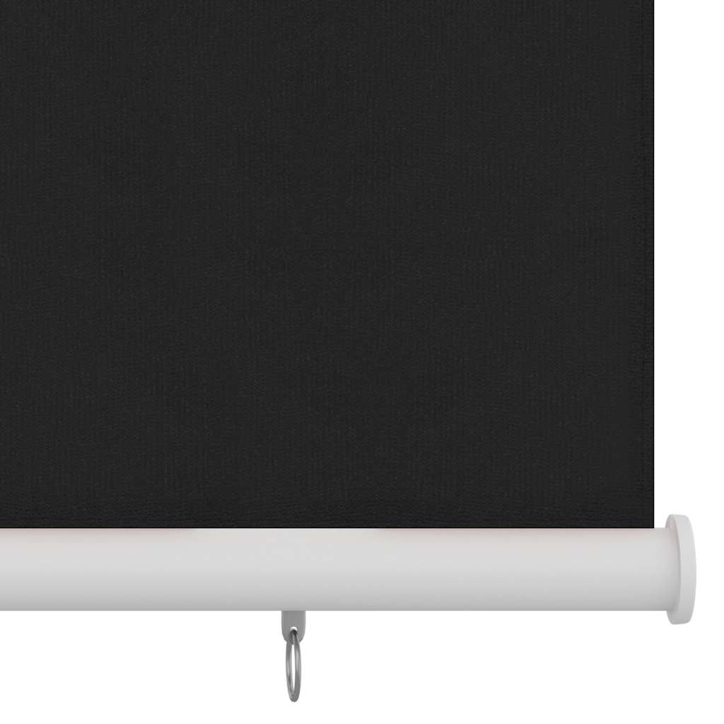Estore de rolo para exterior 225 (l) x 140 (a) cm preto