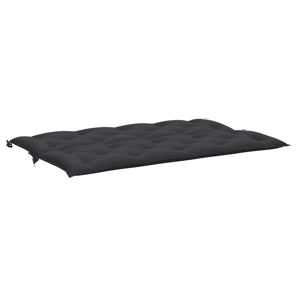 Almofadão banco de jardim 150x(50+50)x7cm tecido oxford preto