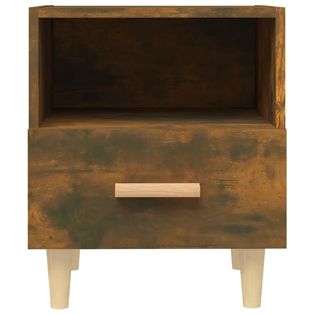 Mesa de cabeceira 40x35x47 cm cor carvalho fumado