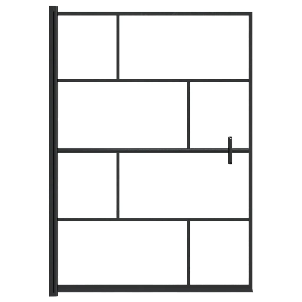 Divisória de chuveiro esg 100x140 cm preto