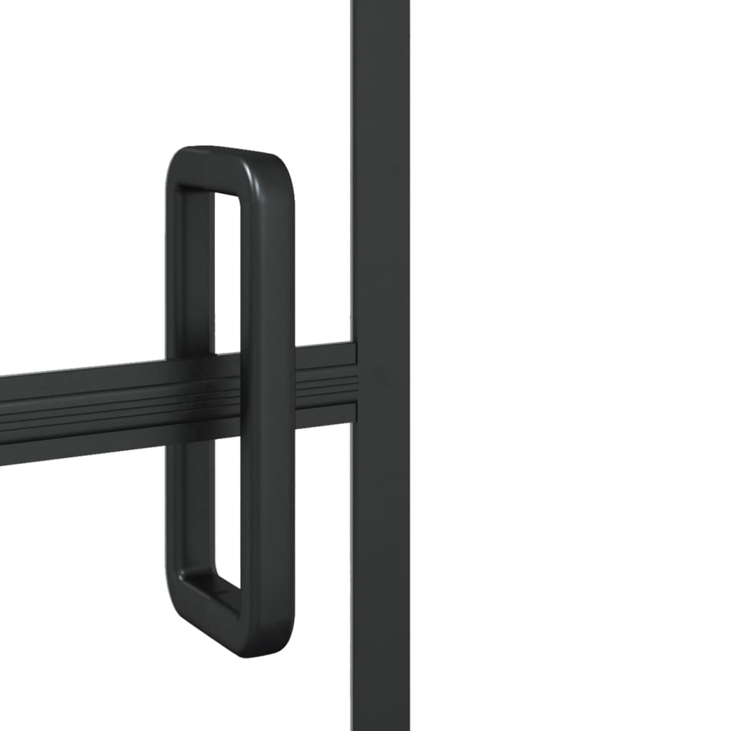 Divisória de chuveiro esg 100x140 cm preto