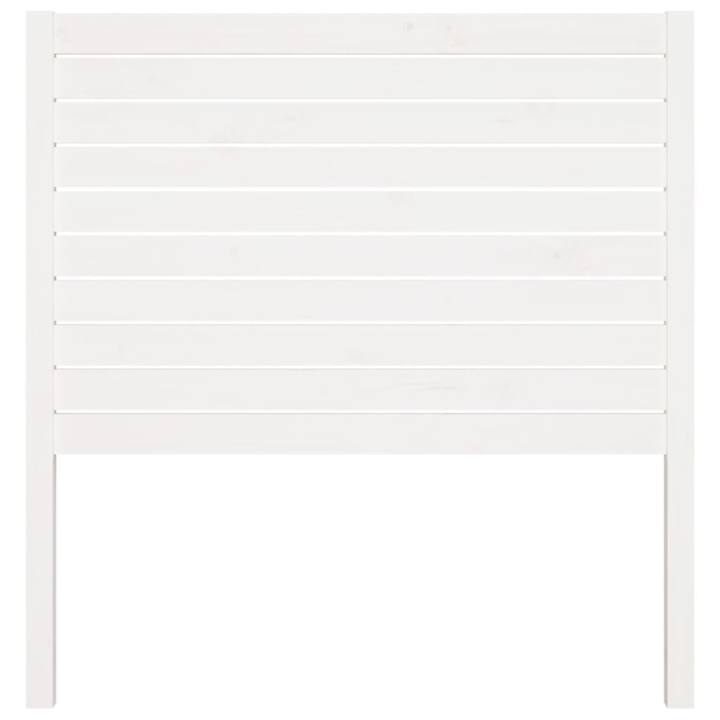 Cabeceira de cama 96x4x100 cm pinho maciço branco