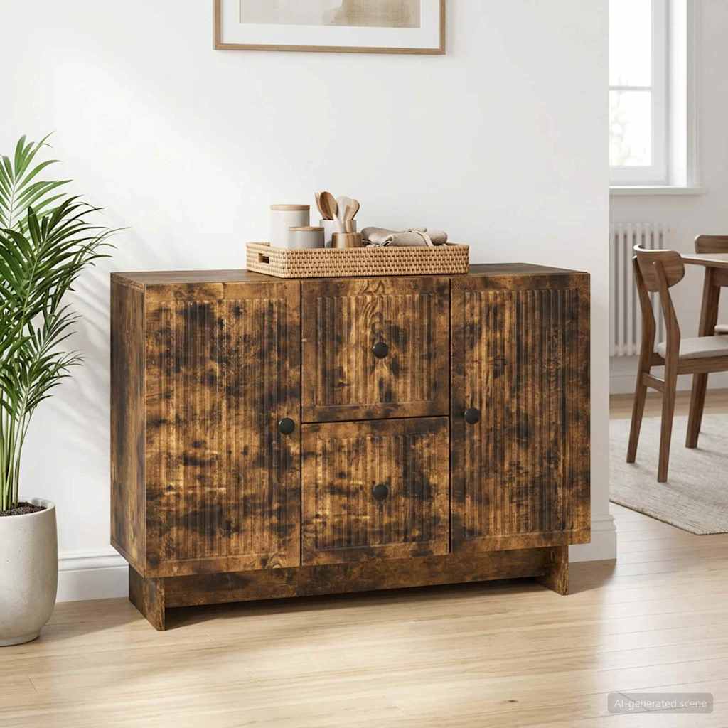 Buffet carvalho fumado 89 x 34,5 x 60 cm derivados de madeira