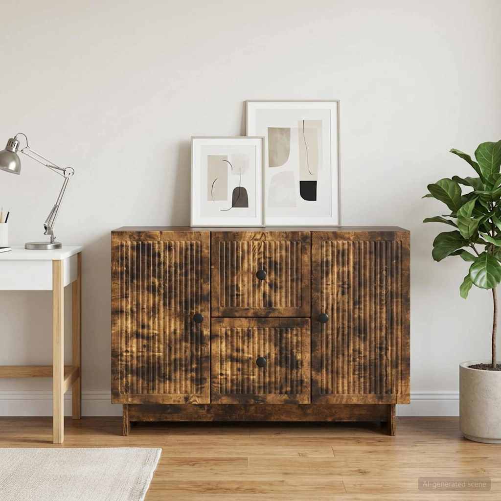 Buffet carvalho fumado 89 x 34,5 x 60 cm derivados de madeira