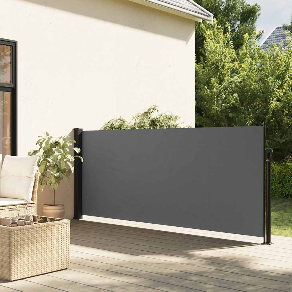 Toldo lateral retrátil antracite 120x600 cm