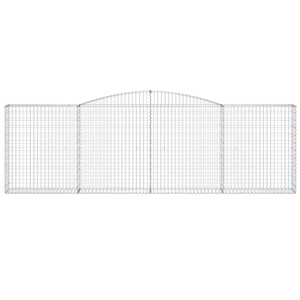 Cestos gabião arqueados 9pcs 400x30x120/140cm ferro galvanizado