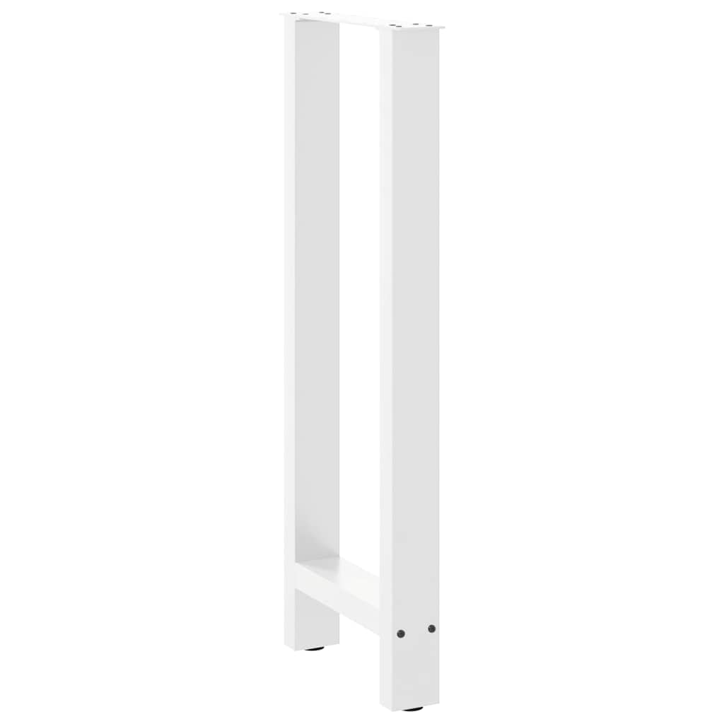 Pés para mesa de bar , brancos, 2 peças, 50x(100-101) cm, aço