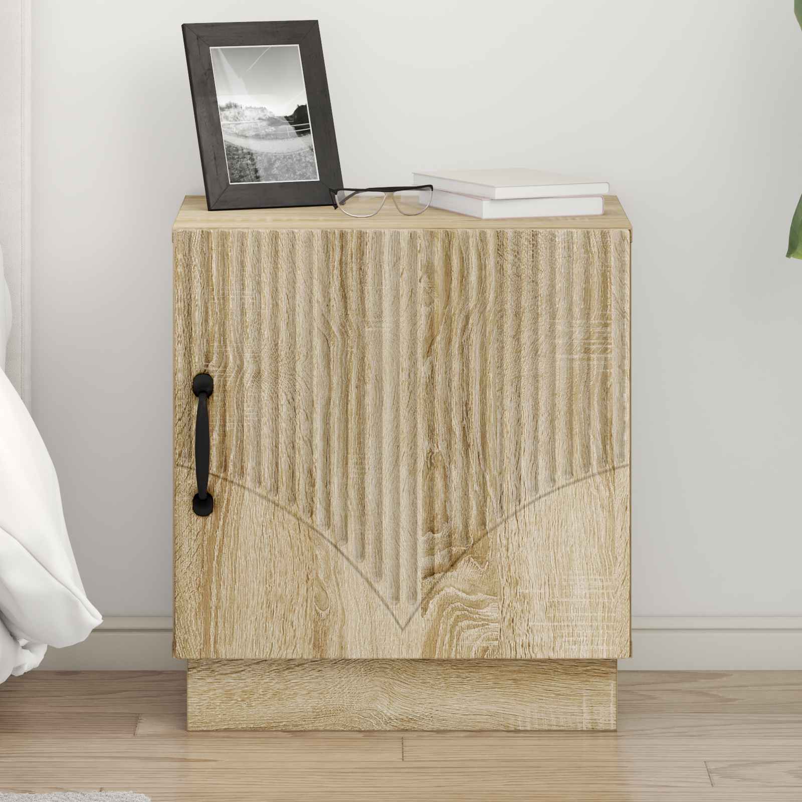 Mesa-de-cabeceira 2 unid. carvalho sonoma 43 x 34,5 x 47 cm
