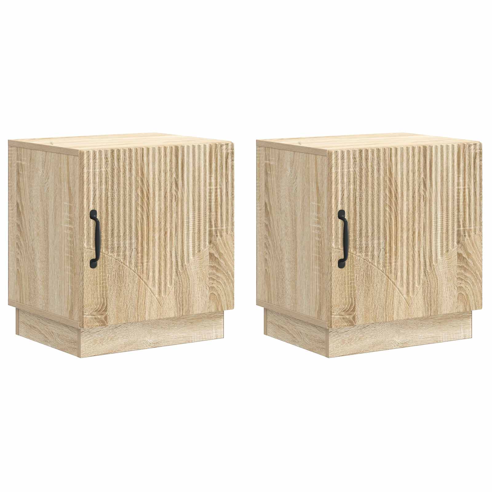 Mesa-de-cabeceira 2 unid. carvalho sonoma 43 x 34,5 x 47 cm