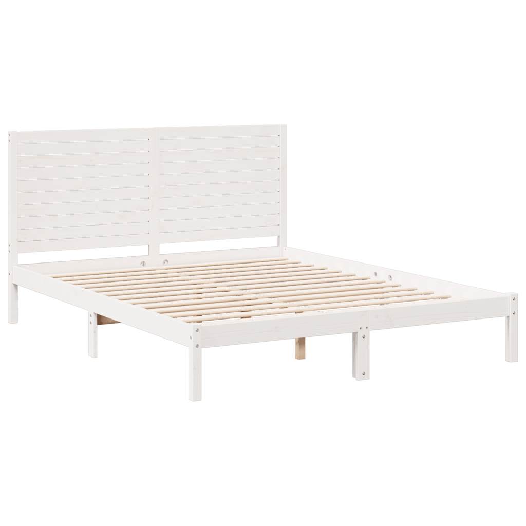 Cama extra longa sem colchão 140x210 cm madeira maciça